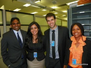 NN's Wade Williams with 2012 Dag Hammarskjold fellows at the UN headquarters in New York City