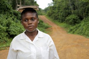 Students must walk for miles to get to school in rural Rivercess County.
